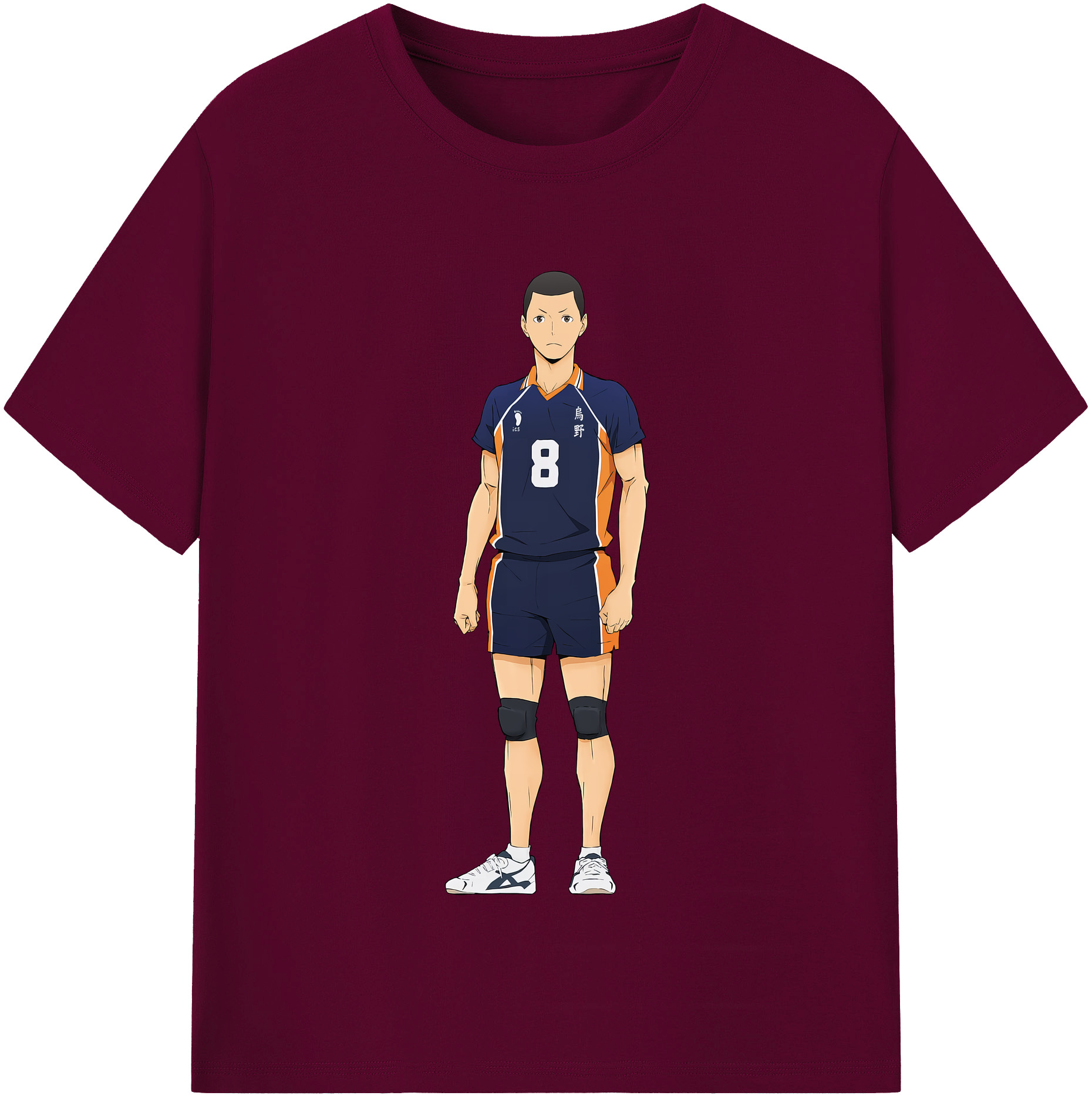 （画像用） ハイキュー!! Haikyu!! レディースカジュアルプリントTシャツ（綿100％）